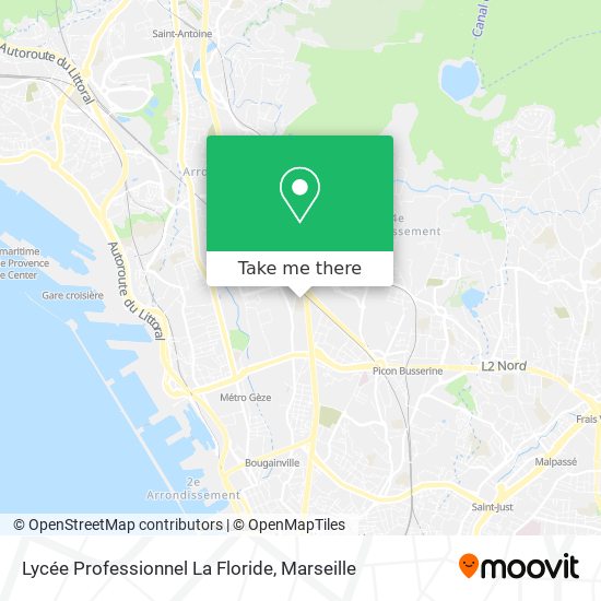 Lycée Professionnel La Floride map