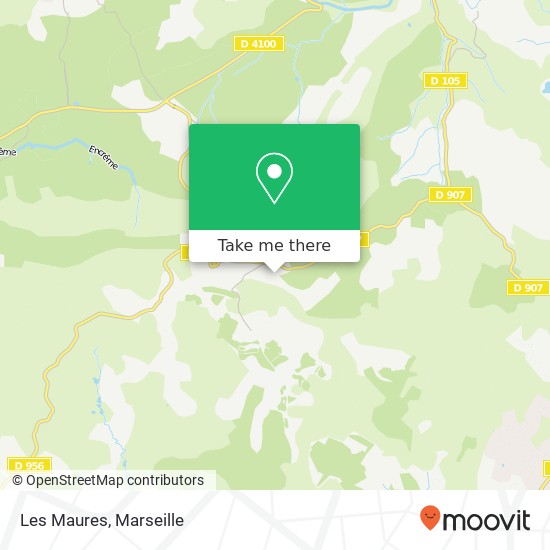 Les Maures map