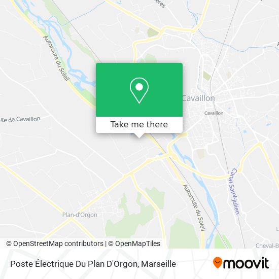 Poste Électrique Du Plan D'Orgon map
