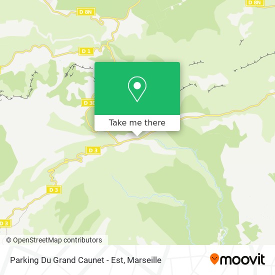 Parking Du Grand Caunet - Est map