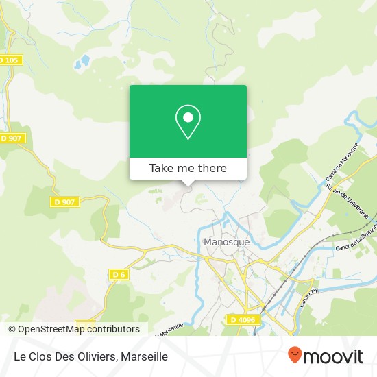 Le Clos Des Oliviers map