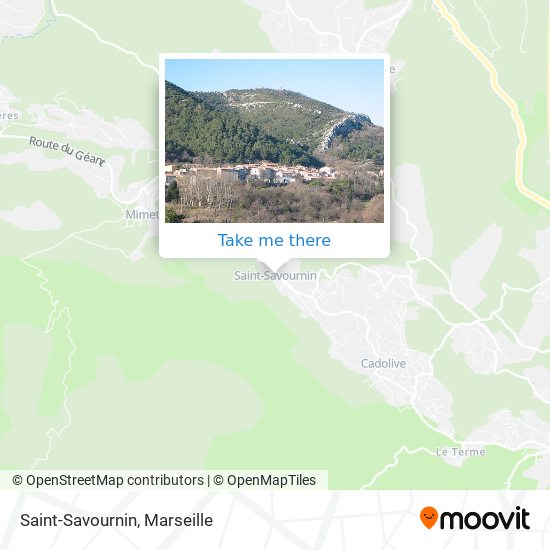 Saint-Savournin map