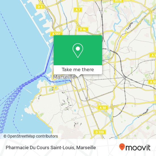 Mapa Pharmacie Du Cours Saint-Louis