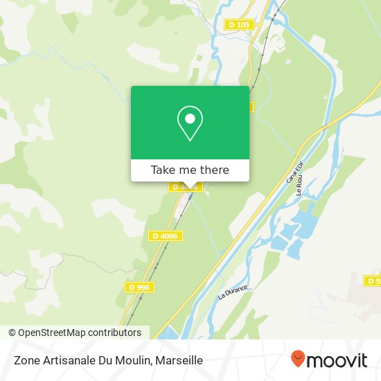 Zone Artisanale Du Moulin map