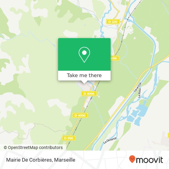 Mairie De Corbières map