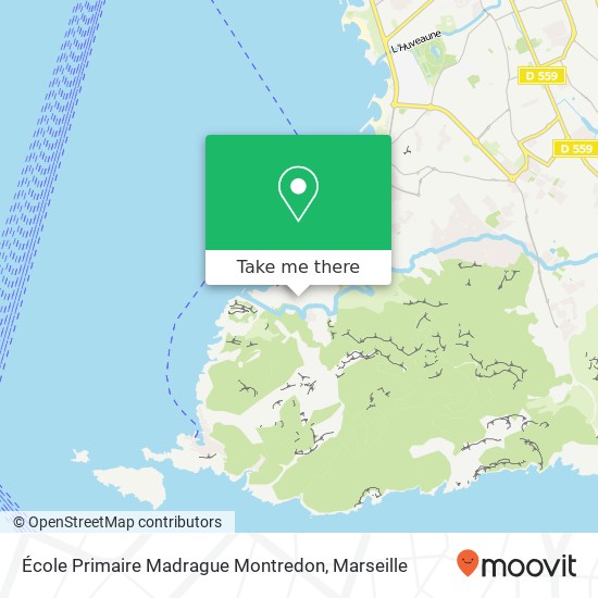 Mapa École Primaire Madrague Montredon