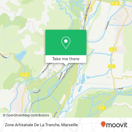 Zone Artisanale De La Tranche map