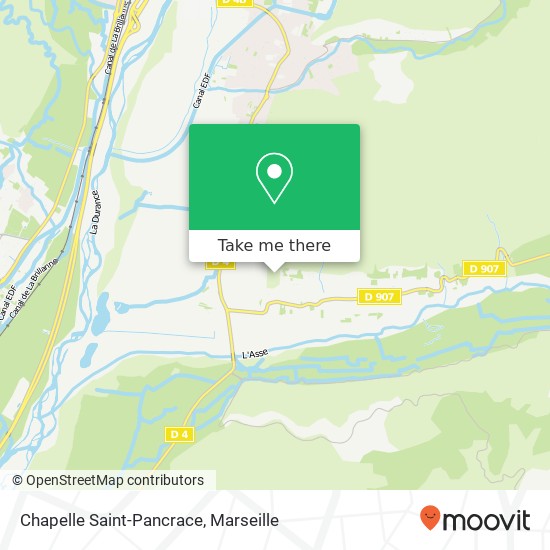 Chapelle Saint-Pancrace map