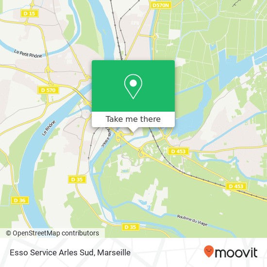 Esso Service Arles Sud map