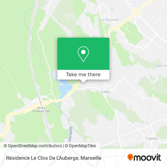 Mapa Résidence Le Clos De L'Auberge