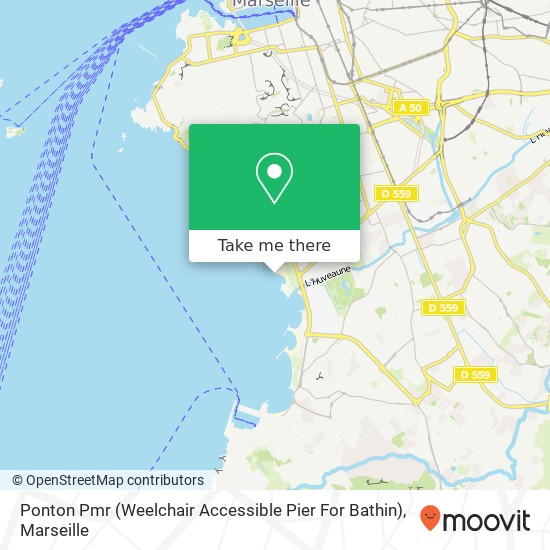 Ponton Pmr (Weelchair Accessible Pier For Bathin) map