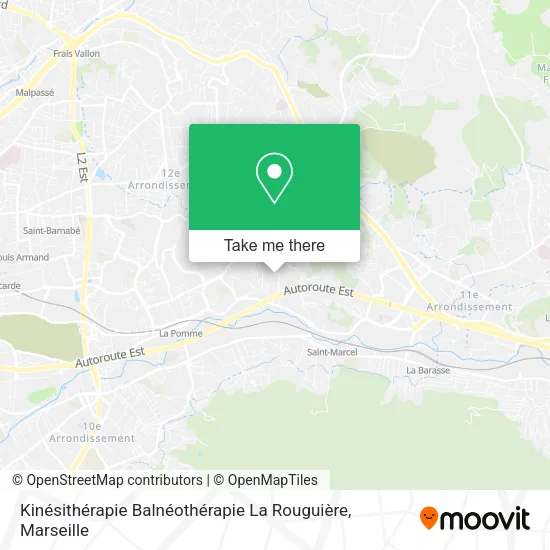 Kinésithérapie Balnéothérapie La Rouguière map