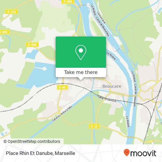 Mapa Place Rhin Et Danube