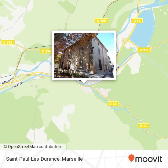 Mapa Saint-Paul-Les-Durance