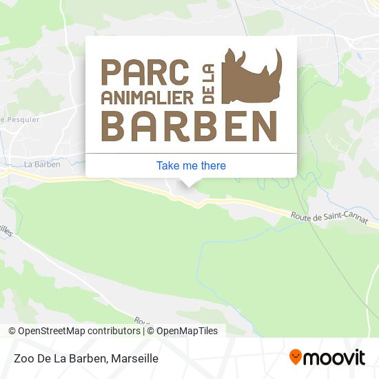 Zoo De La Barben map