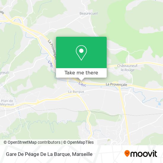 Gare De Péage De La Barque map