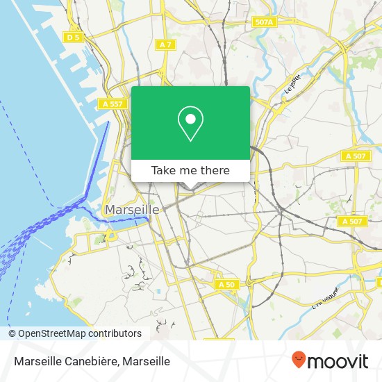 Mapa Marseille Canebière