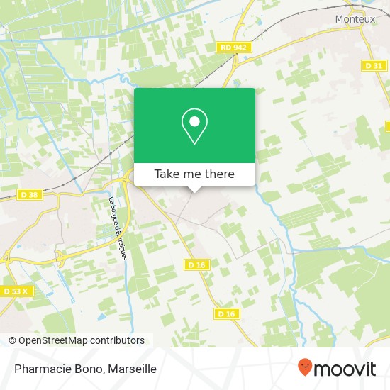 Pharmacie Bono map