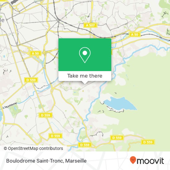 Mapa Boulodrome Saint-Tronc