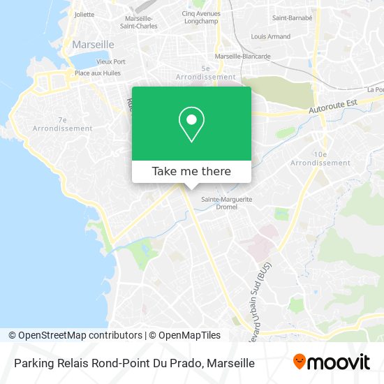 Parking Relais Rond-Point Du Prado map