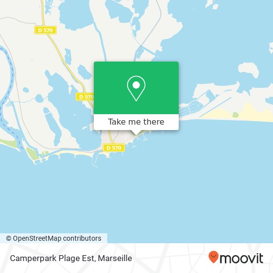 Mapa Camperpark Plage Est