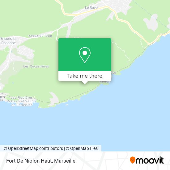 Fort De Niolon Haut map