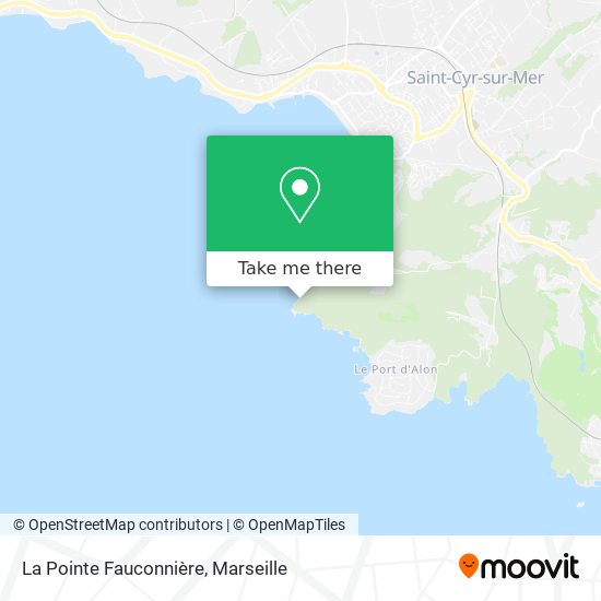 La Pointe Fauconnière map