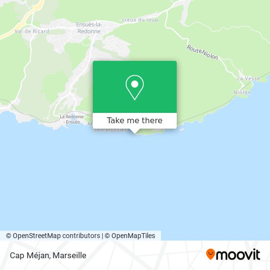 Cap Méjan map