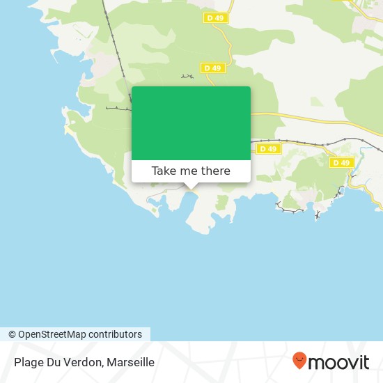 Mapa Plage Du Verdon