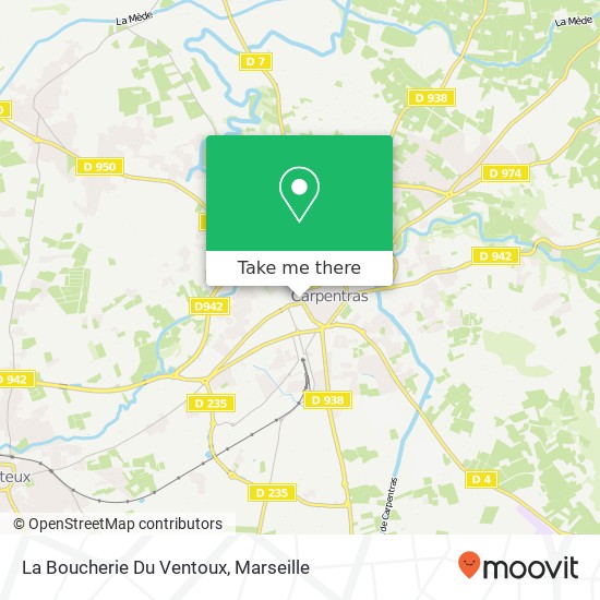Mapa La Boucherie Du Ventoux