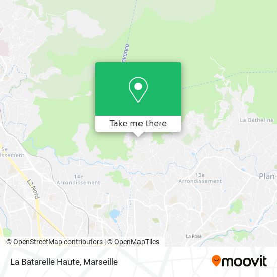 La Batarelle Haute map