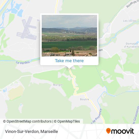 Mapa Vinon-Sur-Verdon