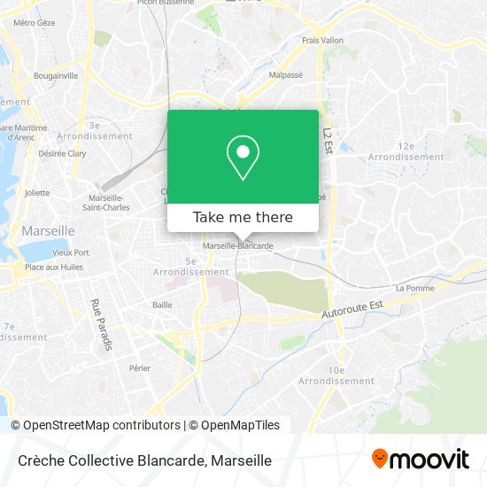Crèche Collective Blancarde map