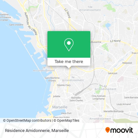 Résidence Amidonnerie map