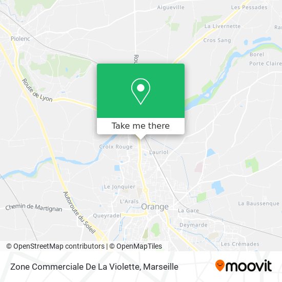 Zone Commerciale De La Violette map