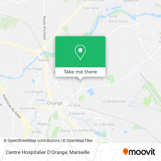 Centre Hospitalier D'Orange map