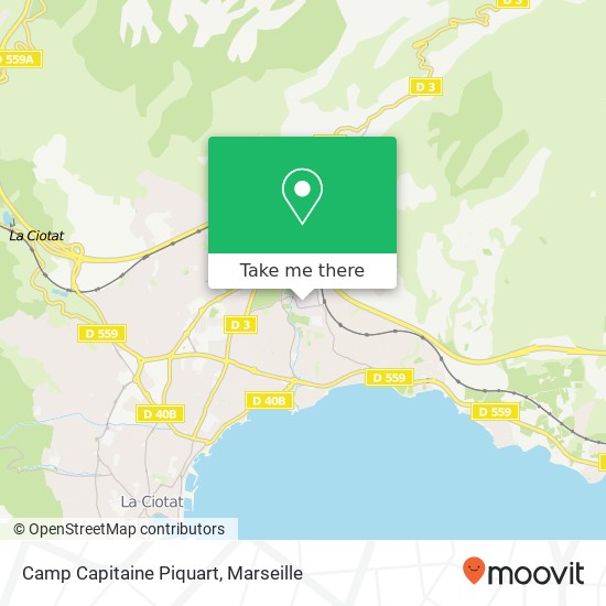 Mapa Camp Capitaine Piquart