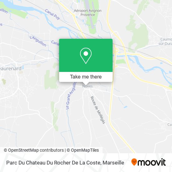 Parc Du Chateau Du Rocher De La Coste map