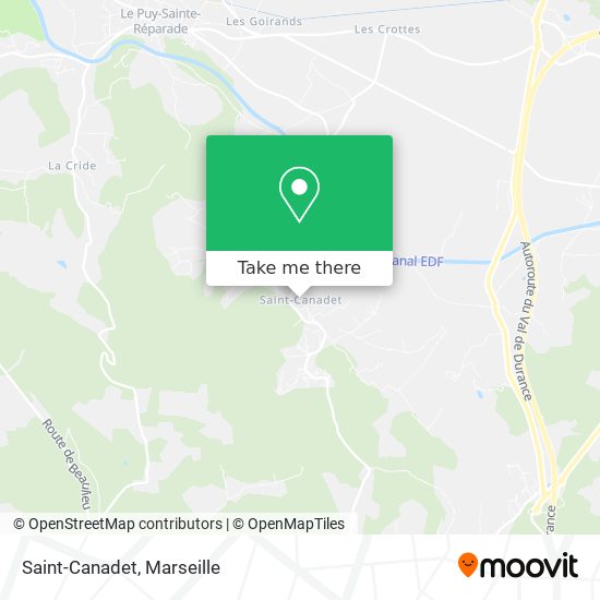 Saint-Canadet map