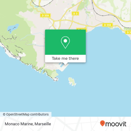 Monaco Marine map