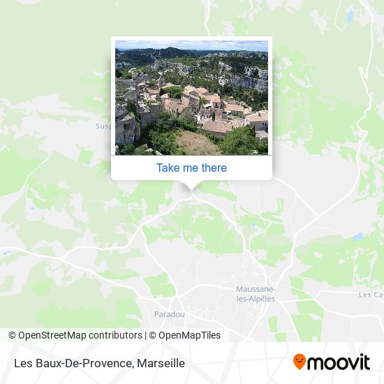 Mapa Les Baux-De-Provence