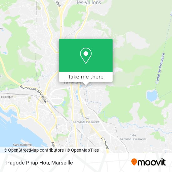 Pagode Phap Hoa map