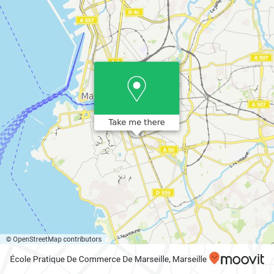 École Pratique De Commerce De Marseille map