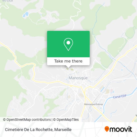 Mapa Cimetière De La Rochette