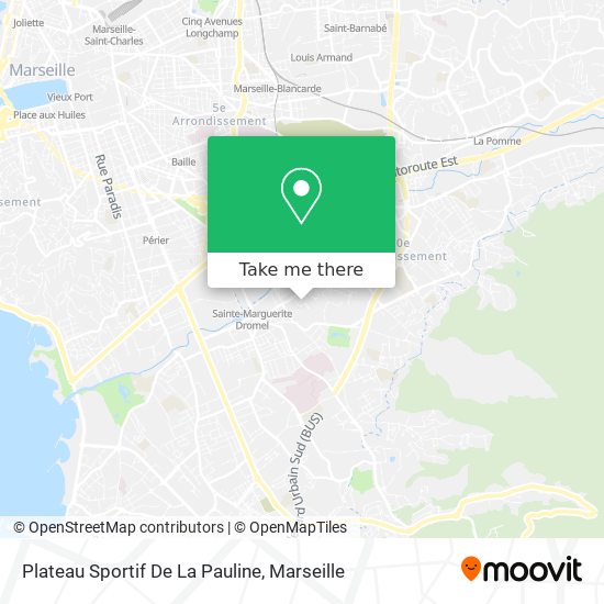 Mapa Plateau Sportif De La Pauline