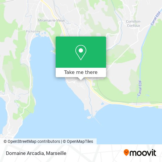 Domaine Arcadia map