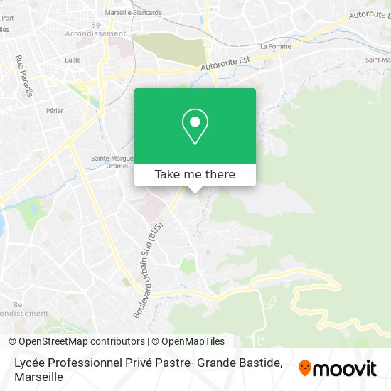 Lycée Professionnel Privé Pastre- Grande Bastide map