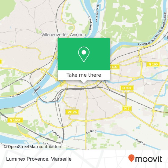 Luminex Provence map