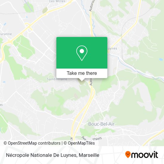 Nécropole Nationale De Luynes map