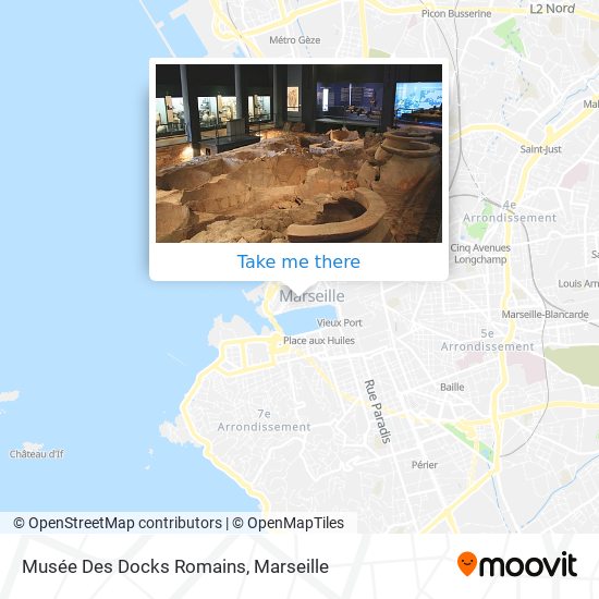 Mapa Musée Des Docks Romains